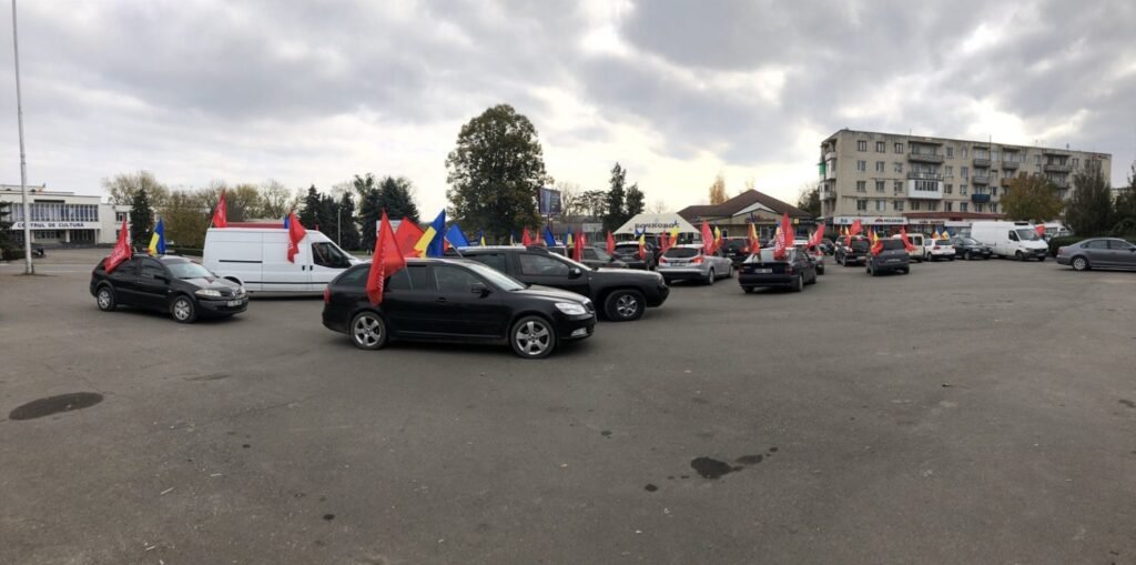 Marș automobilistic în susținerea lui Igor Dodon