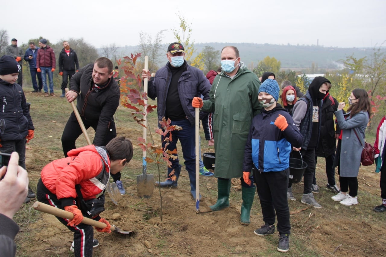 O nouă acţiune de plantare a arborilor s-a desfăşurat astăzi în toate sectoarele municipiului Chişinău