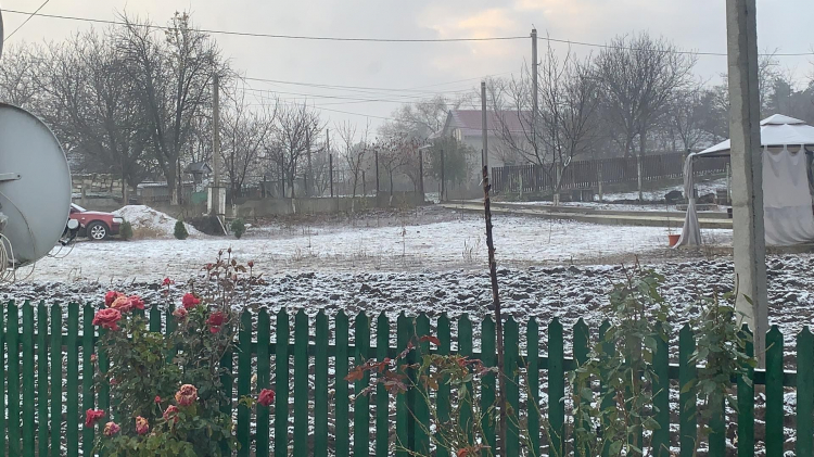 FOTO // Primii fulgi de nea căzuți în Moldova. La Sângerei s-a așternut covorul alb