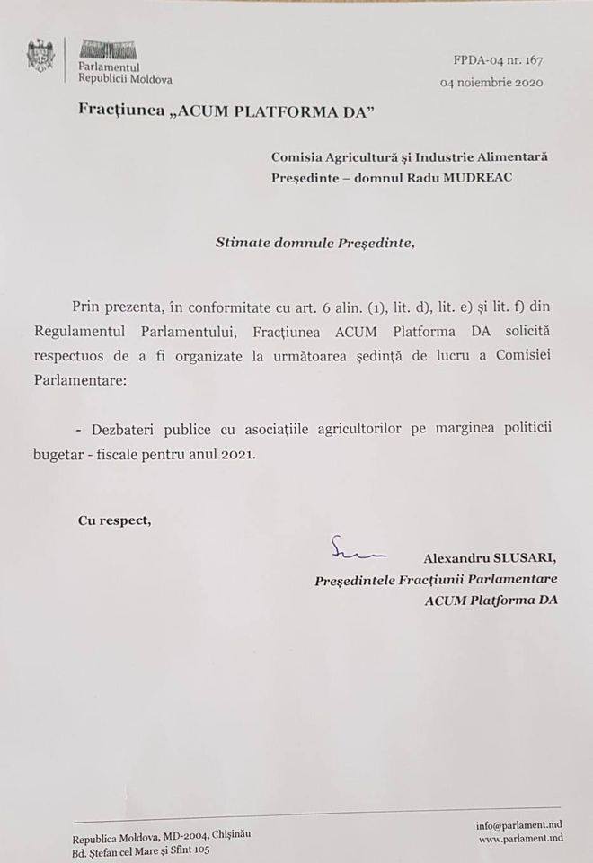 Slusari solicită organizarea audierilor publice pe marginea proiectului politicii bugetar-fiscale pentru 2021 - FOTO