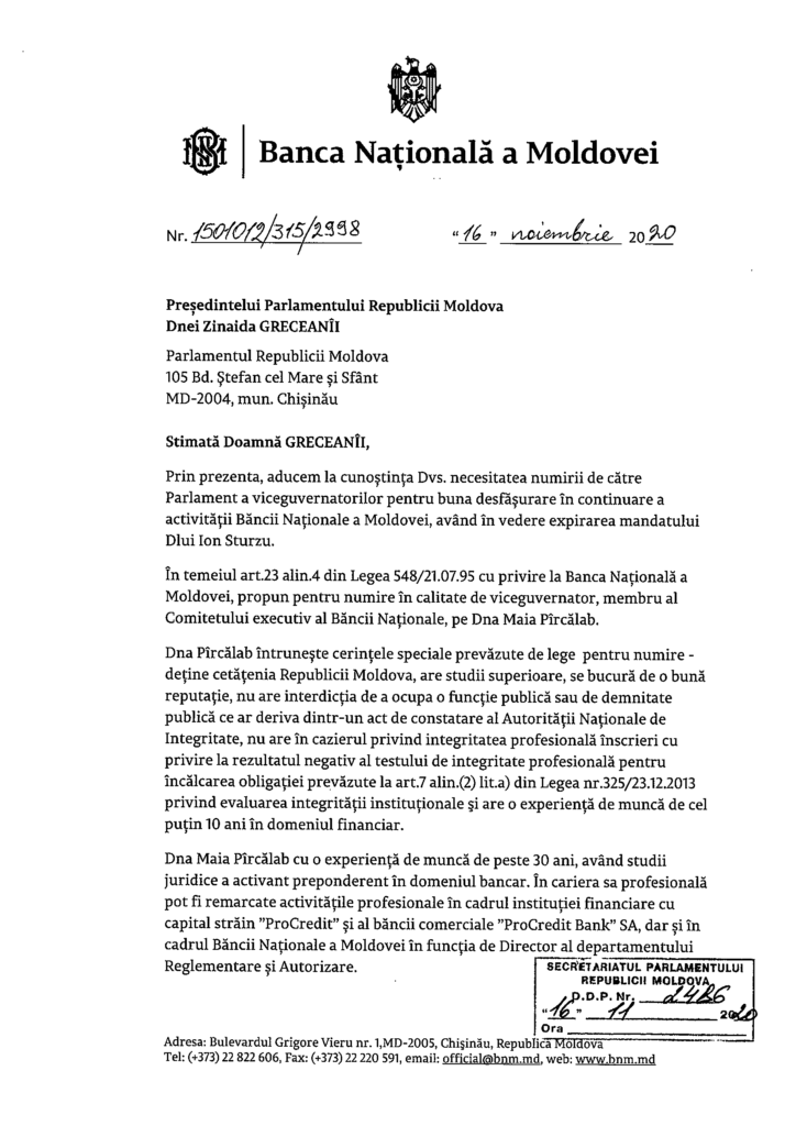 INVESTIGAȚIE // Oamenii lui Candu, cu dosar penal, propuși de Armașu viceguvernatori BNM
