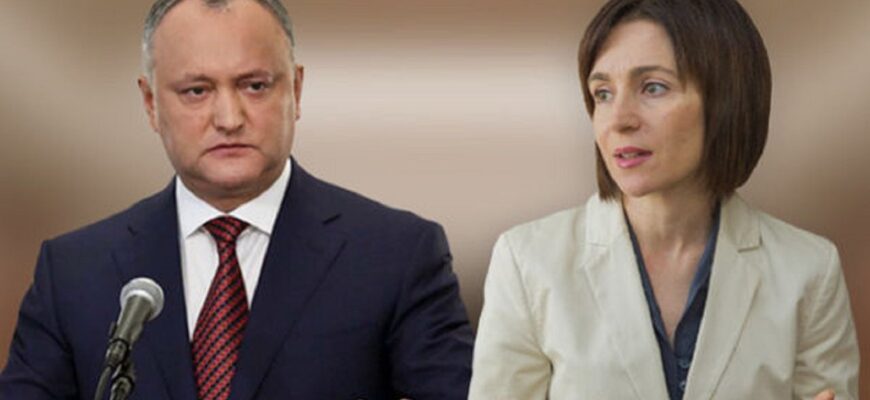 Sondaj// Igor Dodon ar ieși învingător cu 1% mai mult decât Maia Sandu în turul II de scrutin 1 dodon sandu 2
