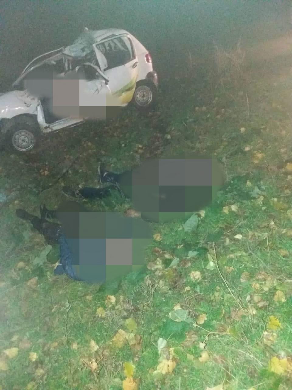Doi tineri au murit, după ce mașina cu care se deplasau s-a izbit într-un copac - FOTO
