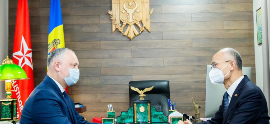 igor dodon a avut o convorbire telefonica cu zhang yinghong ambasadorul republicii populare chineze