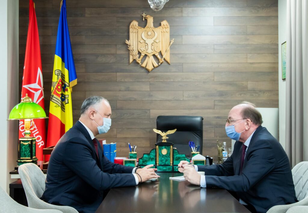 igor dodon a avut o intrevedere cu ambasadorul federatiei ruse in republica moldova oleg vasnetov