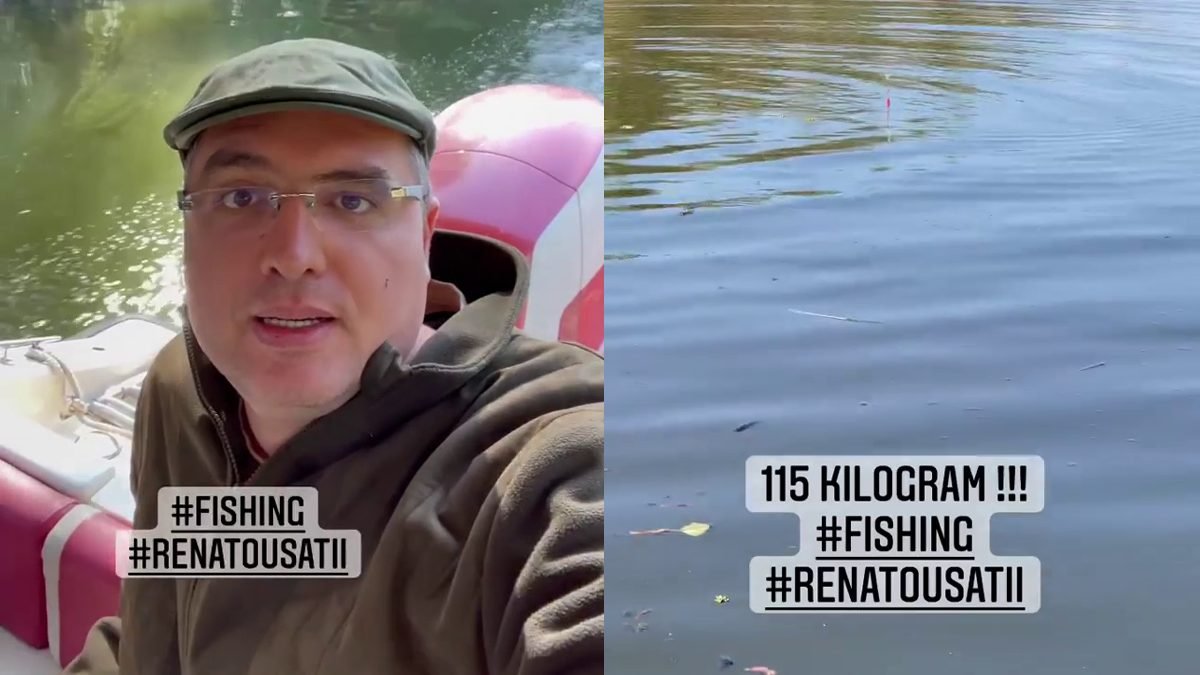 VIDEO// Renato Usatîi la pescuit! Vezi ce ”minune de 115 kg” a prins ex-primarul de la Bălți