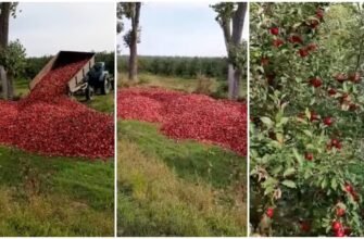 VIDEO// Un agricultor e nevoit să arunce TONE de mere la gunoi, pentru că nu are cui le vinde: Asta-i Guvernarea noastră. Nu se interesează