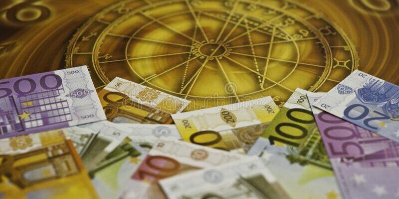 zodiac horoscope money like astrology concept signs euro wealth 203568260