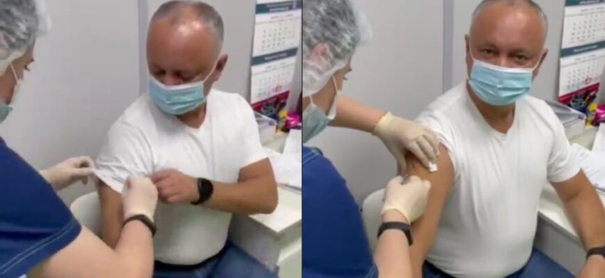 igor dodon s a vaccinat cu sputnik v