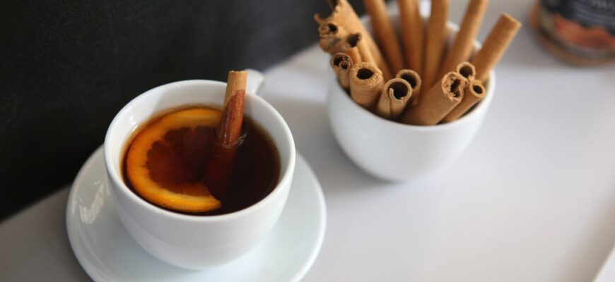 bowl of cinnamon sticks