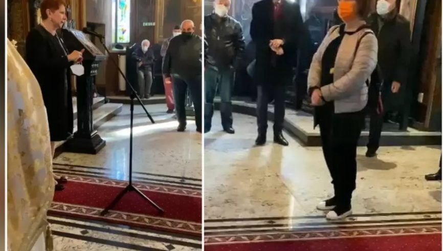 VIDEO// Un exemplu de urmat. Un preot a chemat la slujbă un medic pentru a le vorbi oamenilor despre vaccin
