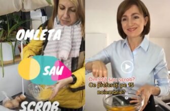 VIDEO// Arina Spătaru o trollează pe Maia Sandu: Omletă sau Scrob? Ce preferați pe 9 noiembrie?