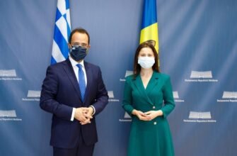 FOTO// Relațiile de cooperare moldo-elene, discutate la întrevederea președinților Grupurilor de prietenie dintre cele două țări