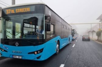 FOTO-VIDEO// Un lot de 7 autobuze noi, ISUZU, au fost distribuite pe rutele din suburbii