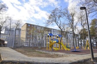 FOTO// Un spațiu, inclusiv pentru persoanele cu dizabilități de vedere, a fost amenajat în cartierul Telecentru