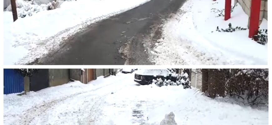 VIDEO// Nesimțire marca Gavrilița! Au curățat doar drumul spre casa ei. Restul nu-s oameni buni?
