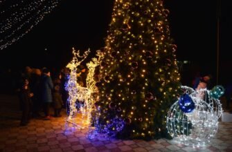 FOTO-VIDEO// Echipa lui Ilan Șor de la Orhei inaugurează pomi de Crăciun, în toate localitățile din raion