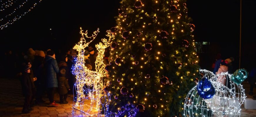 echipa lui ilan sor de la orhei inaugureaza pomi de craciun in toate localitatile din raion