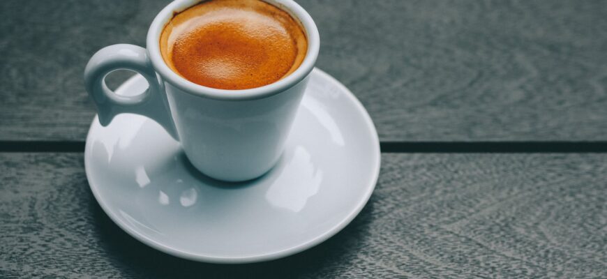 white ceramic mug and saucer