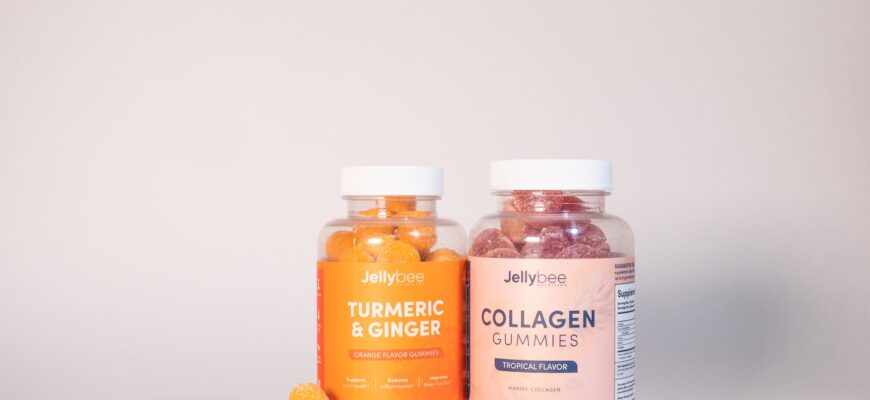 a gummy supplements on a white surface