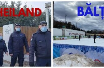 FOTO// Virusul atacă doar la OrheiLand? Patinoarul din Bălți plin cu oameni