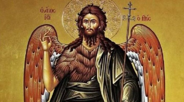 crestinii ortodocsi il sarbatoresc pe sfantul ioan botezatorul