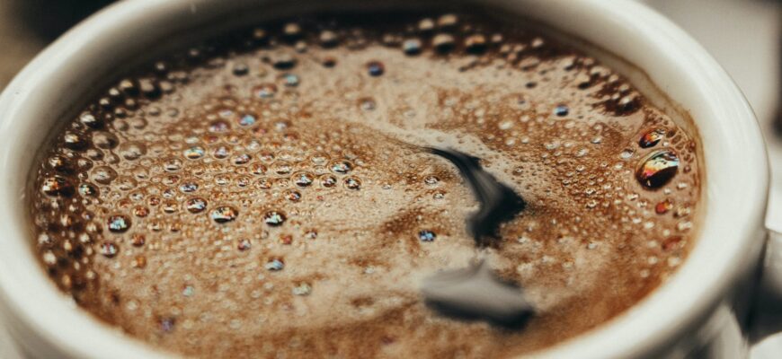 close up photo of black coffee