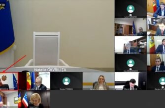 FOTO// Virusul COVID atacă și online? Ana Revenco stă cu masca de protecție la ședința Guvernului desfășurată de la distanță