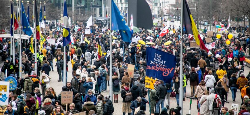 proteste violente in belgia in apropierea institutiilor europene