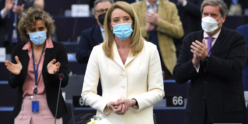 roberta metsola a fost aleasa in functia de presedinte al parlamentului european cu 458 de voturi