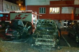 VIDEO// Incendiu de proporții în Capitală: Trei automobile au fost cuprinse de flăcări în sectorul Râșcani