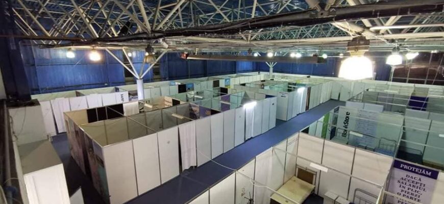 65 de refugiati ucraineni au fost cazati pe parcursul noptii la moldexpo