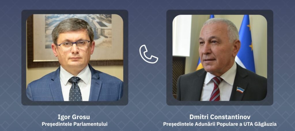 Igor Grosu a discutat cu noul președinte al Adunării Populare a UTA Găgăuzia, Dmitri Constantinov