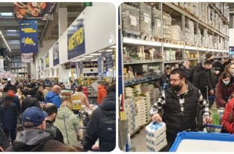 FOTO// Moldovenii au dat buzna prin magazine: Ne facem provizii de produse