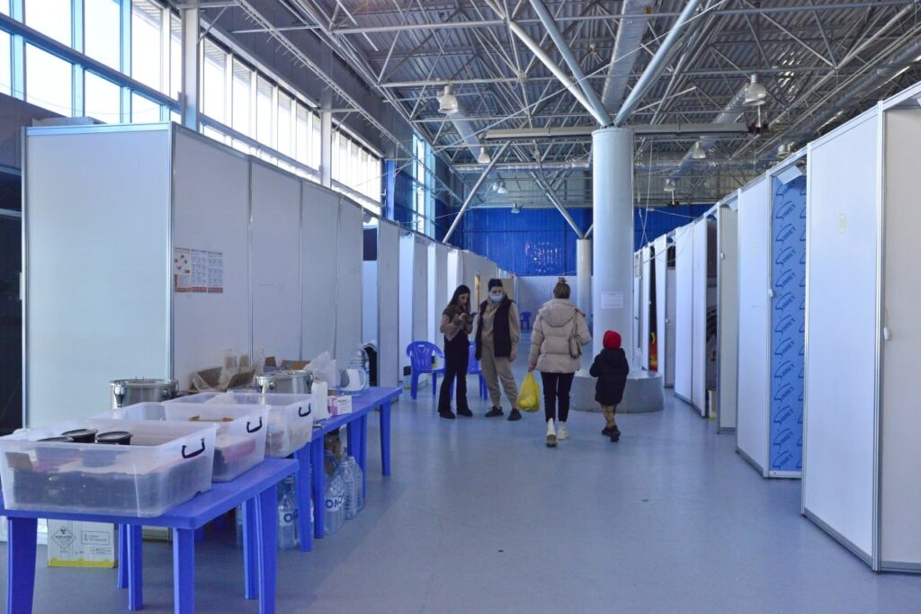 peste 600 de refugiati ucraineni se afla la centrul de treiere si plasament de la moldexpo
