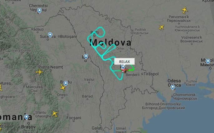 FOTO// AIR Moldova îndeamnă la RELAX. Mesajul scris pe cerul Republicii Moldova