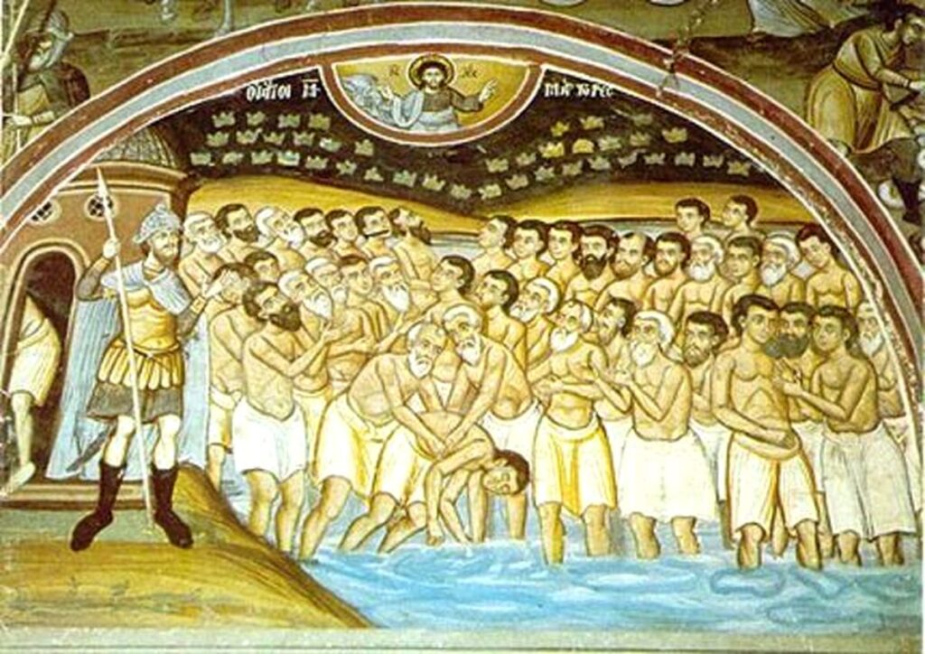 crestinii ortodocsi de stil vechi sarbatoresc sfintii 40 de mucenici din sevastia
