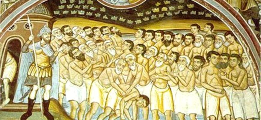 crestinii ortodocsi de stil vechi sarbatoresc sfintii 40 de mucenici din sevastia