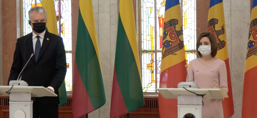 maia sandu a discutat cu presedintele lituaniei gitanas nauseda