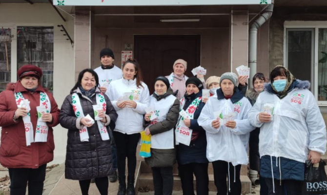 martisoare mesaje de felicitare si de pace au fost impartite de echipa partidului sor in toata tara