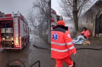 O femeie de 65 de ani a fost salvată din flăcări de pompierii IGSU la Orhei