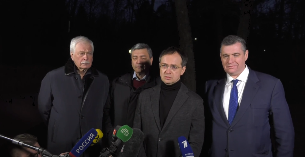 primele declaratii ale delegatiei ruse