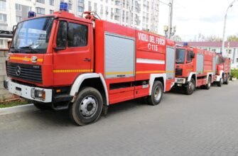 FOTO// 4 autospeciale de intervenție au fost donate de Republica Italia pentru IGSU