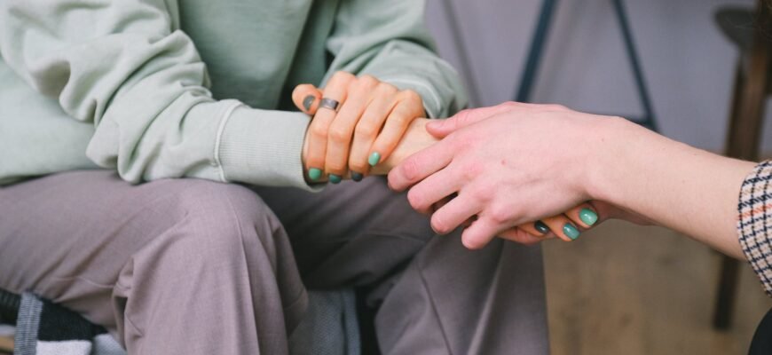 crop psychologist supporting patient during counseling indoors