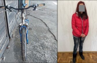 VIDEO// A sustras o bicicletă, iar acum riscă să ajungă după gratii. O tânără a fost reținută