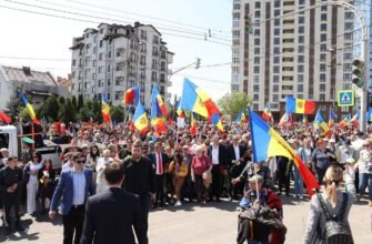 FOTO// Peste 10 mii de membri și simpatizanți ai Partidului „ȘOR” au participat la un marș al păcii