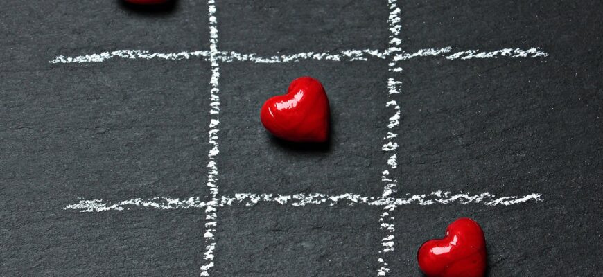 red and white tik tak toe game illustration