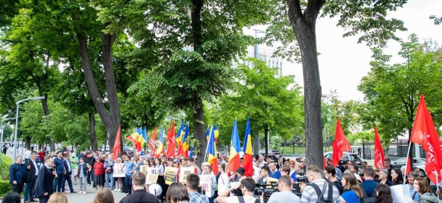 PSRM au ajuns la Președinției: Jos Maia Sandu! Jos dictatura!