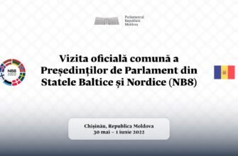 Republica Moldova va găzdui reuniunea președinților de Parlament din statele NB8