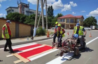 FOTO// Marcaj rutier și treceri de pietoni au fost amenajate, în premieră, pe mai multe străzi din Taraclia, la inițiativa echipei lui Ilan Șor